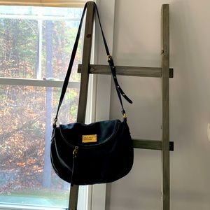 Marc by Marc Jacobs black leather crossbody bag